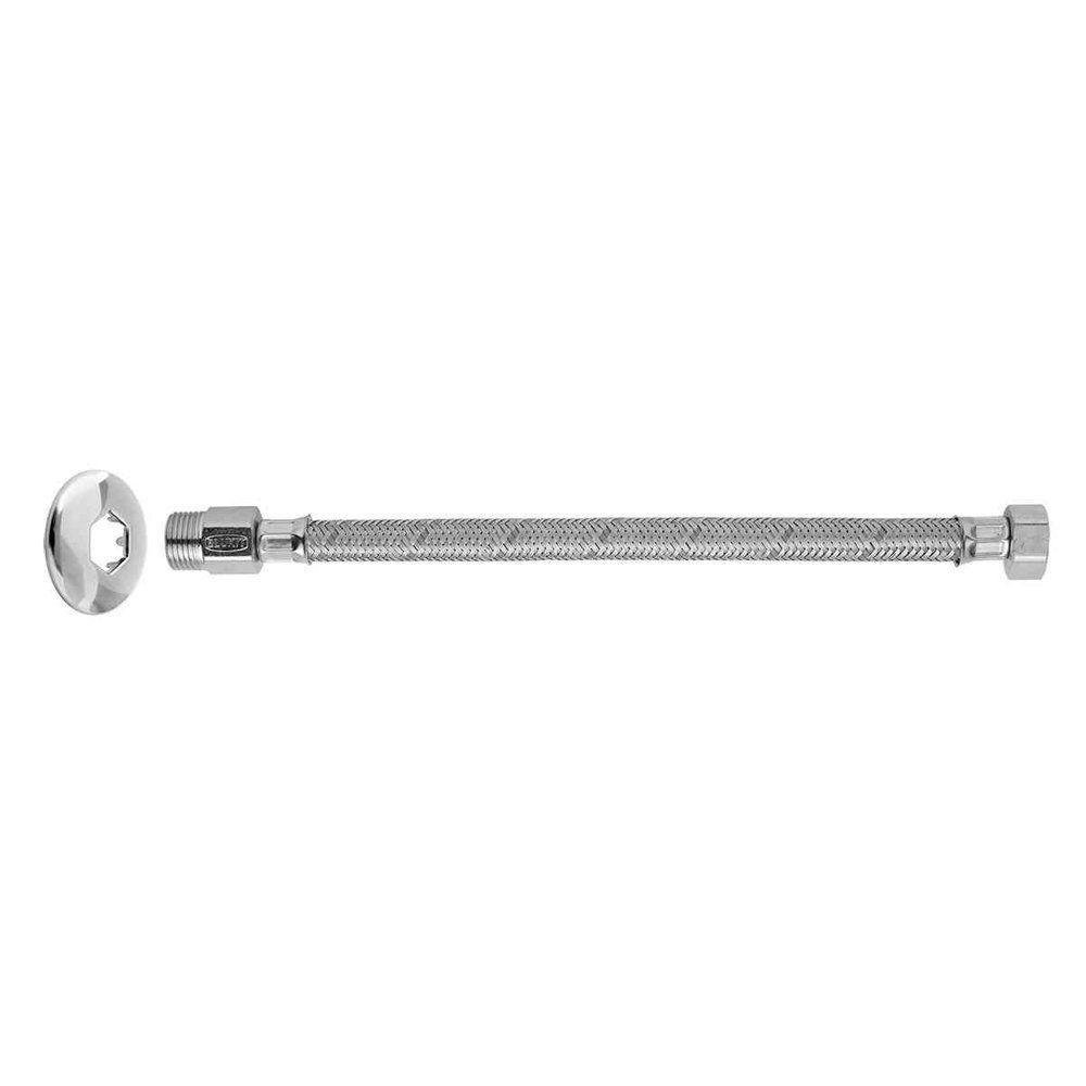 Engate Flexível Inox P/ água 1/2" Blukit 40 Cm - 2