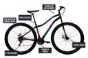 Ver imagem 5 de Bicicleta Cazelle Veneza Aro 29, Quadro 15.5, Freio a Disco Dianteiro e Traseiro, 21 Marchas Preto/a