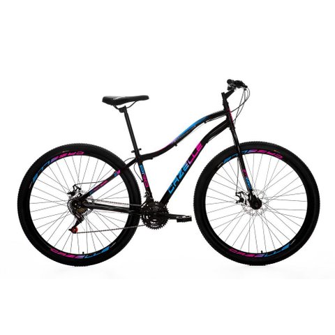 Bicicleta Cazelle Veneza Aro 29, Quadro 15.5, Freio a Disco Dianteiro e Traseiro, 21 Marchas Preto/a
