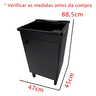Tanque de Lavanderia 26l com Gabinete Premium Black 46cm - 3