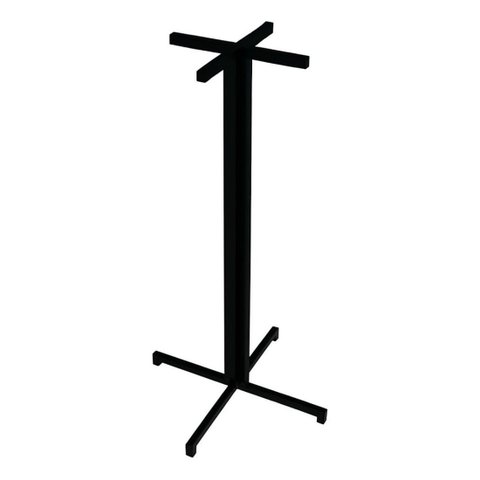 Pé de Mesa Alta Bar Bistrô 100cm Preta Industrial