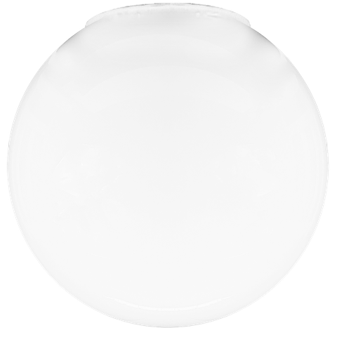 Globo de Vidro sem Colar 15 X 28 para Lustre e Pendente:branco Fosco/n/a
