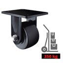 Ver imagem 3 de Rodizio Industrial 50 Mm Roda Nylon C/ Freio 350 Kg