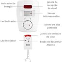 Ver imagem 5 de Kit Alarme Residencial sem Fio Sensor de Presença + 2 Controles Remoto