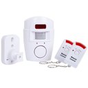 Ver imagem 1 de Kit Alarme Residencial sem Fio Sensor de Presença + 2 Controles Remoto