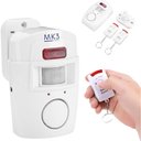 Ver imagem 2 de Kit Alarme Residencial sem Fio Sensor de Presença + 2 Controles Remoto