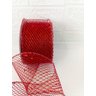 Fita Aramada Telada Vermelha 6,3cm X 9,14m - 4