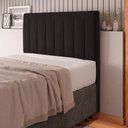 Ver imagem 2 de Cabeceira Cama Box Solteiro Itália 90cm Suede Marrom - Desk Design