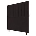Ver imagem 1 de Cabeceira Cama Box Solteiro Itália 90cm Suede Marrom - Desk Design