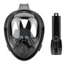 Mascara de Margulho Full Face Snorkel Anti Embaçamento Diversao Nataçao Praia Piscina Suporte Camera - 6
