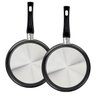 Omeleteira Alumínio Antiaderente Starflon Tramontina Frigideira Dupla 20cm Grafite - 5
