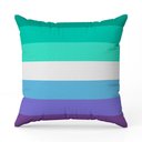 Ver imagem 1 de Almofada Avulsa Cheia Estampada Bandeiras Lgbt Cores 45cm X 45cm com Refil Cor Gay