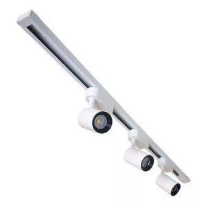 Trilho Eletrificado 60cm + 3 Spot Led 7w 3000k Bivolt Branco