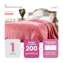 Ver imagem 6 de Manta Cobertor Casal Corttex Luster Canelada 180x220cm Microfibra Antialérgico Super Macio Premium