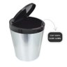 Lixeira Cesto 10 Litros Tampa Click Label Redonda Cor Prata Inox - 2