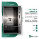 Ver imagem 4 de Cuba Gourmet Inteligente Cascata Multifuncional Pia Cozinha Completa com Calha Escorredor Inox 304