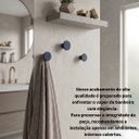 Ver imagem 6 de Cabideiro Azul Petróleo de Parede 4 Ganchos Organizador Minimalista 5cm
