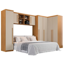 Ver imagem 2 de Dormitório Modulado Dallas 8 Peças Cinamomo/Off - Benetil