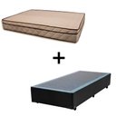 Ver imagem 1 de Cama Box Solteiro 88 Tecido Sintético Preto com Colchão Polônia Bello Box - D28 65x88x188