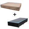 Cama Box Solteiro 88 Tecido Sintético Preto com Colchão Polônia Bello Box - D28 65x88x188 - 1