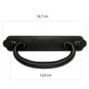 Ver imagem 2 de Kit 4 Puxador Rustico Preto para Moveis Alça Gaveta