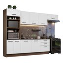 Ver imagem 3 de Armário de Cozinha Completa 330cm Rustic Branco Agata Madesa 01