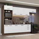 Ver imagem 1 de Armário de Cozinha Completa 330cm Rustic Branco Agata Madesa 01