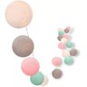 Bolinhas de Luz Cormilu Led, À Pilha, 10 Bolas, 1.5m, (rosa e Verde) - 1