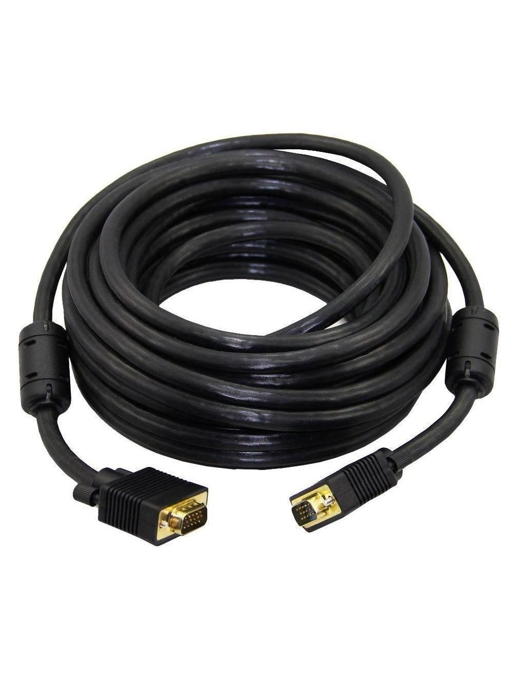 Cabo para Monitor Vga Hd15m X Hd15m Preto - 30 Metros... | MadeiraMadeira