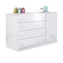 Ver imagem 1 de Cômoda Sapateira Infantil Julie Branco 4 Gavetas e 1 Porta