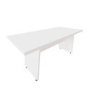Ver imagem 3 de Mesa de Escritório Mesa de Reunião Pés Painel em V MDF-MDP 200cm Branco F5 Office