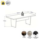 Ver imagem 2 de Mesa de Escritório Mesa de Reunião Pés Painel em V MDF-MDP 200cm Branco F5 Office