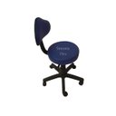 Ver imagem 2 de Cadeira Mocho Verona com Regulagem de Altura com Base com Rodízio Corano Azul