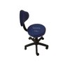 Cadeira Mocho Verona com Regulagem de Altura com Base com Rodízio Corano Azul - 2