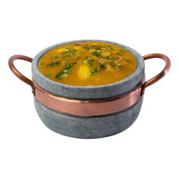 Kit 06 Cumbucas Bolw Pedra Sabão 500 Ml com Alça de Cobre - 2