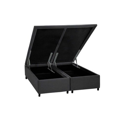 Cama Box Baú King Universal Courano Gray (193x203x35) - Costa Rica