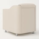 Ver imagem 4 de Kit 2 Poltrona Decorativa para Sala, Escritorio, Recepção Tila Suede Bege