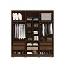Guarda Roupas Noronha 6 Portas 100% Mdf - Vila Rica:imbuia Fendi - 3