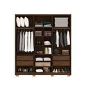 Ver imagem 3 de Guarda Roupas Noronha 6 Portas 100% Mdf - Vila Rica:imbuia Fendi