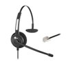 Headset Top Use Htu-300 - Controle de Volume - Microfone Flexível - Conector Rj-9 - Preto - 1