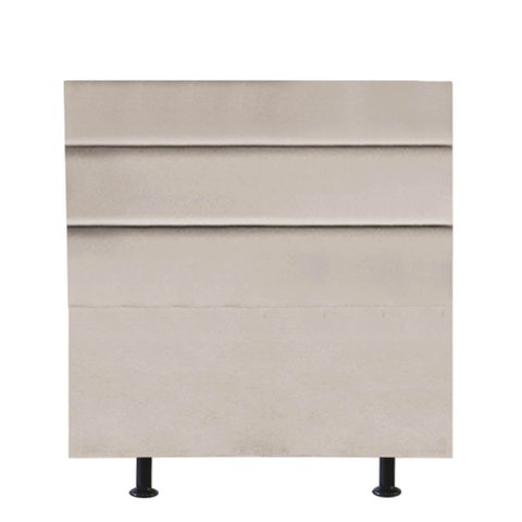 Cabeceira Estofada Argentina 100cm Solteiro Para Cama Box Quarto Corino Bege - Gat Magazine
