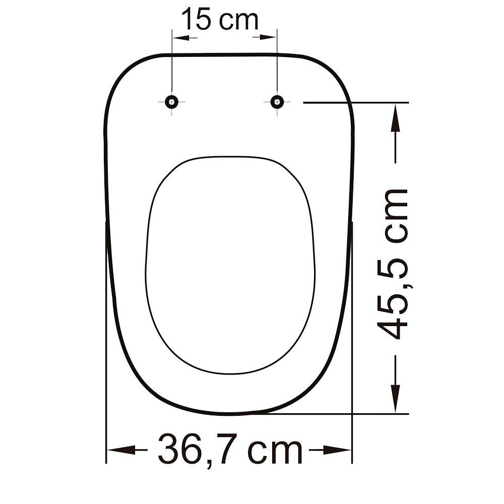 Assento Sanitário Monte Carlo Termofixo Soft Close Gelo - 8