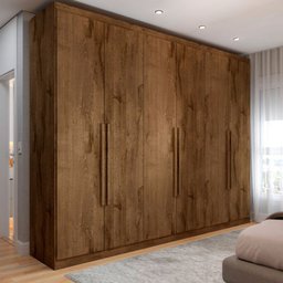 Guarda-roupa Casal Madalena 6 Portas 4 Gavetas 100% Mdf - Panorama Móveis - 1