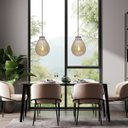 Ver imagem 7 de Luminária Âmbar 30x40cm Moderno Led Bocal E27 Bivolt