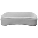 Ver imagem 2 de Sofá Curvo Milão 160x Suede Branco - Dominic Decor