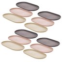 Ver imagem 1 de Kit 12 Travessas para Servir 24cm Bandeja Oval para Porções Saladas Entradas Lyor