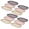 Kit 12 Travessas para Servir 24cm Bandeja Oval para Porções Saladas Entradas Lyor - 1