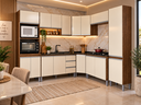 Ver imagem 3 de Cozinha Athena 9PÇS 17 Portas Itaúba/Off White Irm Móveis