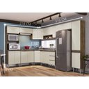 Ver imagem 2 de Cozinha Athena 9PÇS 17 Portas Itaúba/Off White Irm Móveis
