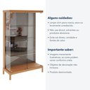 Ver imagem 3 de Cristaleira Átria 2 Portas 5 Prateleiras Madeira Maciça com LED Natural Rudnick